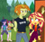 Size: 7088x6613 | Tagged: safe, artist:urhangrzerg, adagio dazzle, moondancer, sci-twi, sunset shimmer, twilight sparkle, equestria girls, g4, allegro amoroso, dusk shine, equestria guys, female, glasses, male, rule 63, sci-dusk, ship:sunllegro