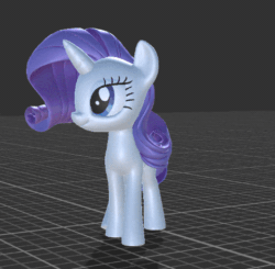 Size: 480x470 | Tagged: safe, artist:andrew hickinbottom, red frog digital limited, rarity, pony, unicorn, g4, my little pony ar guide, 3d, animated, female, gif, mare, solo, unity, walking