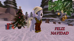 Size: 1920x1080 | Tagged: safe, artist:juanjobelic, derpy hooves, g4, 3d, christmas, holiday, source filmmaker