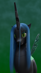 Size: 2160x3840 | Tagged: safe, artist:radiomann01, queen chrysalis, changeling, changeling queen, g4, 3d, blender, bust, female, high res, looking at you, portrait, render, solo