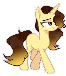Size: 1178x1364 | Tagged: safe, artist:chococolte, oc, oc only, oc:song star, pony, unicorn, female, mare, simple background, solo, transparent background