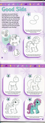 Size: 500x1352 | Tagged: safe, minty, g3, official, book, cute, how to draw, how to draw my little pony, mintabetes, text, tutorial