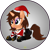 Size: 1280x1280 | Tagged: safe, artist:lakword, oc, oc only, oc:chloe adore, pony, unicorn, christmas, christmas stocking, clothes, cute, eyeshadow, hat, holiday, latex, lipstick, makeup, prone, purple eyeshadow, purple lipstick, santa hat, shiny, socks, solo, suit