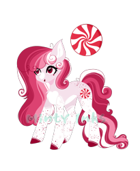 Size: 1630x1985 | Tagged: safe, artist:mintyinks, oc, oc only, oc:peppermint swirl, earth pony, pony, deviantart watermark, female, mare, obtrusive watermark, simple background, solo, transparent background, watermark