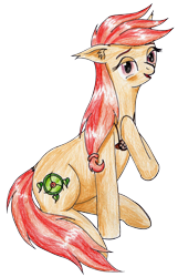 Size: 2000x3100 | Tagged: safe, artist:40kponyguy, derpibooru exclusive, oc, oc only, oc:safe haven, earth pony, pony, 2020 community collab, derpibooru community collaboration, ear fluff, female, high res, jewelry, looking at you, necklace, simple background, solo, traditional art, transparent background