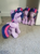 Size: 349x468 | Tagged: safe, twilight sparkle, alicorn, pony, g4, 4de, assimilation, character to character, closet, implied transformation, irl, multeity, photo, photography, plushie, self ponidox, sparkle sparkle sparkle, twilight sparkle (alicorn)