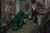 Size: 5400x3600 | Tagged: safe, artist:violettacamak, oc, oc:neighrator, oc:neighrator pony, oc:obabscribbler, earth pony, pony, christmas, christmas lights, christmas tree, clothes, dress, female, holiday, male, painting, scribblerator, shipping, straight, tree, victorian