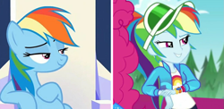 Size: 1289x629 | Tagged: safe, rainbow dash, pegasus, pony, equestria girls, equestria girls series, g4, sparkle's seven, sunset's backstage pass!, spoiler:eqg series (season 2), clothes, cool, festival, geode of super speed, magical geodes, pose