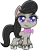 Size: 793x1008 | Tagged: safe, artist:cloudy glow, octavia melody, earth pony, pony, g4, g4.5, my little pony: pony life, background pony, bowtie, female, ribbon, simple background, solo, transparent background