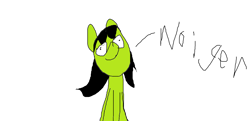 Size: 1608x781 | Tagged: safe, artist:niggamancer, oc, oc only, oc:filly anon, pony, 1000 hours in ms paint, female, filly, noiger, solo
