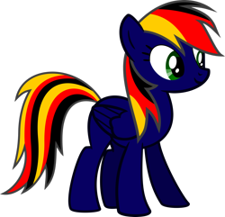 Size: 2496x2403 | Tagged: safe, artist:jeremeymcdude, oc, oc only, oc:euro dash, pegasus, pony, g4, high res, simple background, solo, transparent background, vector