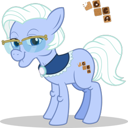Size: 1280x1281 | Tagged: safe, artist:mlp-trailgrazer, oc, oc only, earth pony, pony, elderly, female, glasses, mare, simple background, solo, transparent background