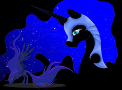 Size: 2152x1592 | Tagged: safe, artist:whitewing1, nightmare moon, princess luna, pony, g4