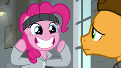 Size: 1920x1080 | Tagged: safe, screencap, cheese sandwich, pinkie pie, g4, the last laugh