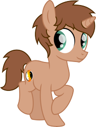 Size: 1930x2534 | Tagged: safe, artist:peternators, oc, oc only, oc:heroic armour, pony, unicorn, 2020 community collab, derpibooru community collaboration, g4, colt, male, simple background, smiling, solo, teenager, transparent background, vector
