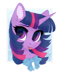 Size: 1405x1710 | Tagged: dead source, safe, artist:vird-gi, twilight sparkle, pony, g4, :p, abstract background, bow, bowtie, cheek fluff, chest fluff, cute, ear fluff, female, looking at you, mare, solo, tongue out, twiabetes