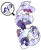 Size: 1600x1945 | Tagged: safe, artist:bearmation, rarity, pony, unicorn, g4, cloven hooves, crossover, dynamax, female, gigantamax, glowing eyes, glowing mane, macro, pokemon sword and shield, pokémon, simple background, solo, transparent background