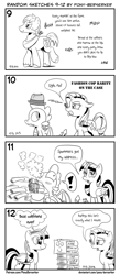 Size: 1320x3035 | Tagged: safe, artist:pony-berserker, big macintosh, rarity, spike, twilight sparkle, alicorn, dragon, earth pony, pony, unicorn, pony-berserker's twitter sketches, g4, 2013, bibliophile, black and white, book, bookhorse, breaking the fourth wall, comic, darling, dragon mail, duo, exclamation point, fashion police, female, gentlemen, grayscale, halftone, hat, i can't believe it's not idw, imaginary friend, jimmy dean, looking at you, male, mare, monochrome, overload, pile of books, rarity is not amused, scroll, signature, simple background, sketch, smoke, song, spam, speech bubble, that pony sure does love books, thought bubble, tongue out, trilby, twilight sparkle (alicorn), unamused, white background, winged spike, wings