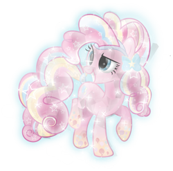Size: 606x598 | Tagged: safe, artist:php178, derpibooru exclusive, pinkie pie, earth pony, pony, g4, .svg available, archive, crystallized, female, rainbow power, simple background, solo, svg, transparent background, vector