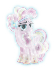 Size: 584x755 | Tagged: safe, artist:php178, derpibooru exclusive, pinkie pie, earth pony, pony, g4, .svg available, bedroom eyes, crystal, female, happy, rainbow power, simple background, smiling, solo, standing, transparent background, vector