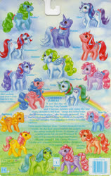 Size: 709x1119 | Tagged: safe, photographer:breyer600, applejack (g1), bow tie (g1), cherries jubilee, glory, gusty, heart throb, lickety-split, medley, moondancer (g1), posey, powder, shady, skyflier, sparkler (g1), surprise, tootsie, g1, official, adoraprise, backcard, barcode, blushing, bow, cute, dancerbetes, g1 shadybetes, glorybetes, gustybetes, heartthrobetes, jackabetes, medleybetes, poseybetes, sparklerdorable, story, tail bow, tieabetes