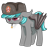 Size: 944x908 | Tagged: safe, artist:t72b, derpibooru exclusive, oc, oc only, oc:malachite cluster, bat pony, pony, 2020 community collab, derpibooru community collaboration, annoyed, cigarette, coat of arms, czechoslovakia, depressed, ear fluff, hat, male, simple background, smoking, solo, soviet, transparent background, ushanka