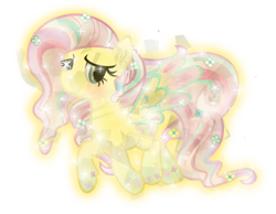 Size: 451x350 | Tagged: safe, artist:php178, derpibooru exclusive, fluttershy, crystal pony, pegasus, pony, g4, .svg available, crystallized, female, rainbow power, simple background, solo, svg, transparent background, vector