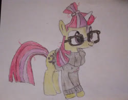 Size: 2412x1895 | Tagged: safe, artist:xpstar214, moondancer, pony, g4, female, solo, traditional art
