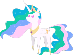 Size: 4747x3585 | Tagged: safe, artist:estories, edit, editor:slayerbvc, princess celestia, alicorn, pony, g4, celestia's crown, cropped, female, hoof shoes, jewelry, mare, peytral, pointy ponies, regalia, simple background, solo, transparent background, vector