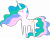 Size: 4747x3585 | Tagged: safe, artist:estories, edit, editor:slayerbvc, princess celestia, alicorn, pony, g4, accessory-less edit, cropped, female, mare, missing accessory, pointy ponies, simple background, solo, transparent background, vector