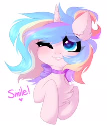 Size: 1526x1790 | Tagged: safe, artist:alkit_is_not_me, oc, oc:oofy colorful, earth pony, pony, bust, solo