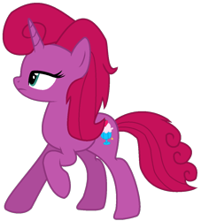 Size: 1008x1110 | Tagged: safe, artist:klewgcg, artist:melisareb, oc, oc only, oc:betty pop, pony, unicorn, base used, female, magical lesbian spawn, mare, not fizzlepop berrytwist, not tempest shadow, offspring, parent:glitter drops, parent:tempest shadow, parents:glittershadow, show accurate, simple background, solo, transparent background