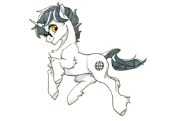 Size: 2340x1654 | Tagged: safe, artist:amo, oc, oc only, oc:geocloud, pony, unicorn, chest fluff, fluffy, glasses, looking at you, male, simple background, solo, unshorn fetlocks, white background