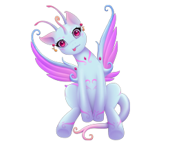 Size: 2420x2020 | Tagged: safe, artist:generalecchi, oc, oc only, pegasus, pony, 2020 community collab, derpibooru community collaboration, :p, high res, simple background, solo, tongue out, transparent background