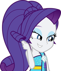 Size: 5000x5854 | Tagged: safe, artist:twilirity, rarity, equestria girls, equestria girls specials, g4, my little pony equestria girls: better together, my little pony equestria girls: spring breakdown, absurd resolution, clothes, cute, eyeshadow, female, lidded eyes, makeup, raribetes, shy, simple background, smiling, solo, transparent background, vector