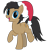 Size: 1200x1268 | Tagged: safe, artist:thunder-blur, derpibooru exclusive, oc, oc only, oc:cogs fixmore, earth pony, pony, 2020 community collab, derpibooru community collaboration, christmas, cute, hat, holiday, male, santa hat, simple background, solo, transparent background