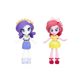 Size: 1500x1500 | Tagged: safe, pinkie pie, rarity, equestria girls, g4, clothes, doll, dress, equestria girls minis, female, minis, shoes, skirt, toy