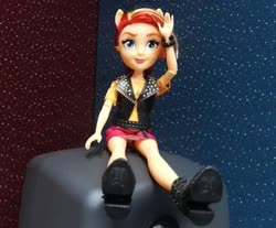 Size: 406x336 | Tagged: safe, sunset shimmer, equestria girls, g4, bracelet, clothes, cube, doll, female, jewelry, toy