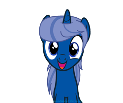 Size: 1206x1004 | Tagged: safe, artist:scintillare corridor, oc, oc only, oc:bluemoon renagade, pony, unicorn, g4, season 5, cute, female, happy, looking at you, simple background, sitting, solo, transparent background, vector, watermark