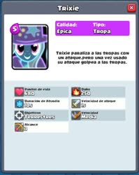 Size: 521x655 | Tagged: safe, trixie, pony, g4, clash royale, female, game, good, hat, icon, magic, mare, profile, smiling, supercell