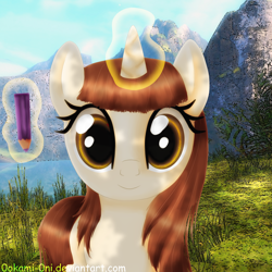 Size: 3000x3000 | Tagged: safe, artist:0okami-0ni, oc, oc only, pony, bust, high res, pencil, solo