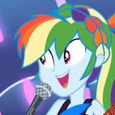 Size: 225x225 | Tagged: safe, screencap, rainbow dash, equestria girls, equestria girls series, equestria girls specials, g4, spring breakdown, spoiler:eqg series (season 2), all good (song), bare shoulders, cropped, female, headband, microphone, open mouth, singing, smiling, solo