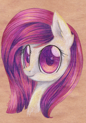 Size: 2205x3173 | Tagged: safe, artist:0okami-0ni, oc, oc only, pony, bust, high res, solo, traditional art