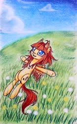 Size: 2086x3351 | Tagged: safe, artist:0okami-0ni, oc, oc only, pony, amulet, high res, jewelry, solo, traditional art