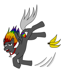 Size: 1000x1250 | Tagged: safe, artist:costello336, oc, oc only, pegasus, pony, rainbow, simple background, solo, transparent background