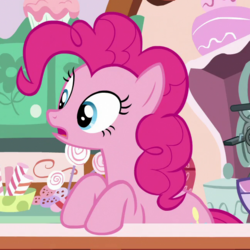 Size: 650x650 | Tagged: safe, screencap, pinkie pie, earth pony, pony, between dark and dawn, g4, cropped, female, mare, solo