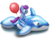 Size: 1010x791 | Tagged: safe, artist:bladedragoon7575, oc, oc:mobian, orca, pony, unicorn, whale, balloon, blue and white inflatable whale, blue inflatable whale, cute, floaty, inflatable, inflatable toy, inflatable whale, pool toy, riding, simple background, that pony sure does love balloons, translucent blue inflatable whale, translucent inflatable, transparent background, ych result