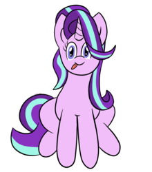 Size: 838x953 | Tagged: safe, artist:cosmicspark, starlight glimmer, pony, unicorn, g4, cute, female, glimglam, glimmerbetes, silly, simple background, solo, tongue out, transparent background