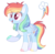 Size: 1280x1254 | Tagged: safe, artist:jisootheartist, artist:mint-light, rainbow dash, pegasus, pony, g4, alternate design, base used, female, mare, raised hoof, simple background, transparent background