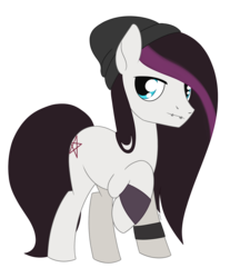 Size: 1570x1896 | Tagged: safe, artist:dyonys, oc, oc:mythic starlight, earth pony, pony, beanie, bracelet, hat, jewelry, male, piercing, raised hoof, show accurate, simple background, stallion, standing, transparent background